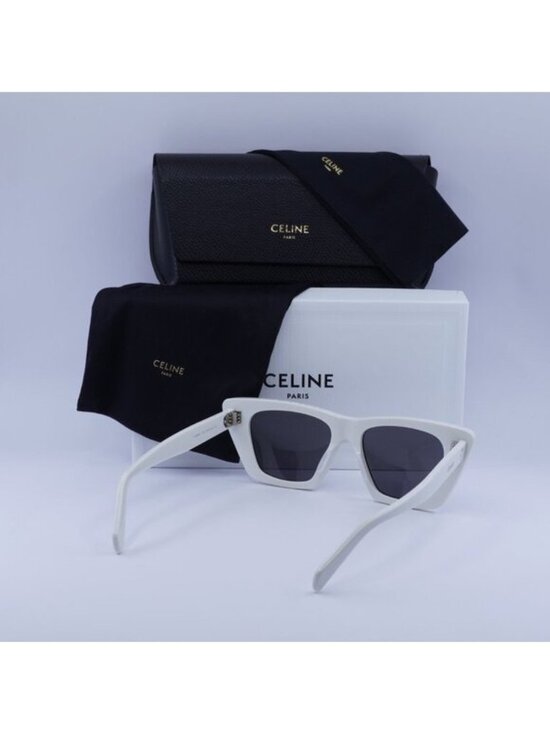 Celine CL40187I 25A Cat Eye Sunglasses - White/Dark Grey main image 5